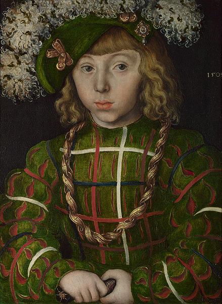 Lucas Cranach Portrait of Johann Friedrich the Magnanimous oil painting picture